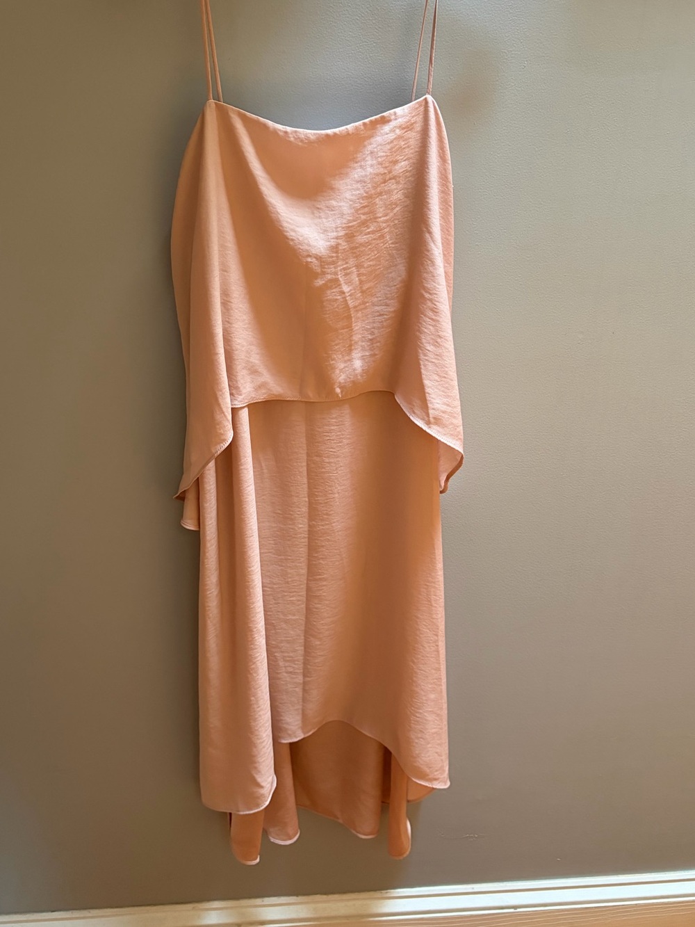 Banana Republic Light Pink Layered Midi Dress